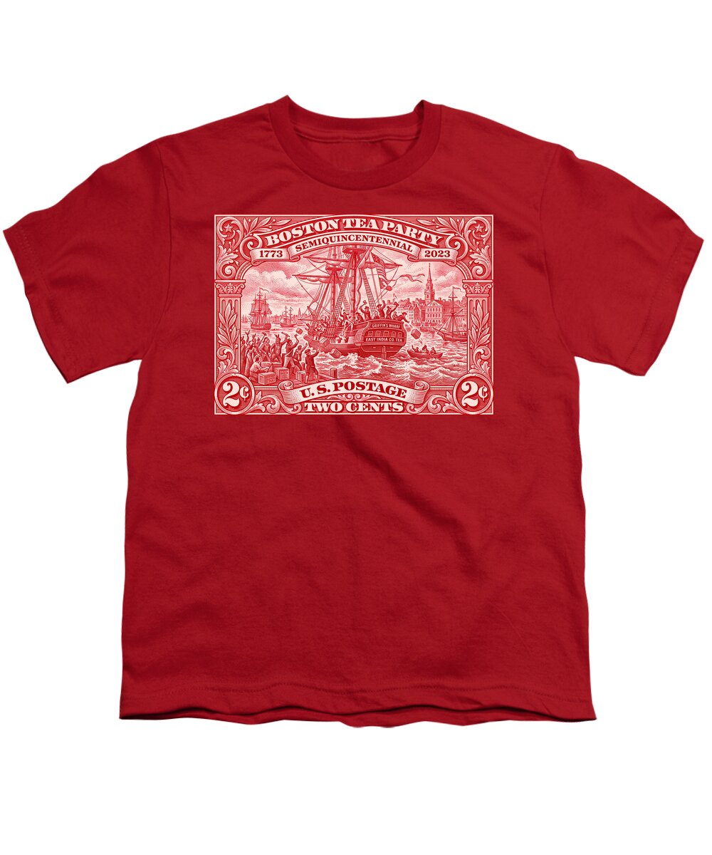 Boston Tea Party 2c 1 - Youth T-Shirt