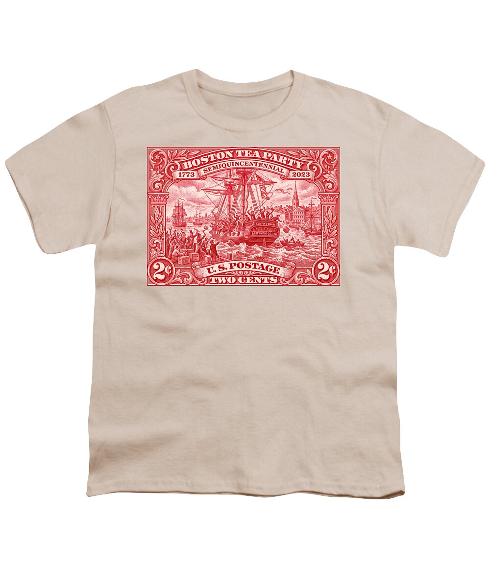 Boston Tea Party 2c 1 - Youth T-Shirt