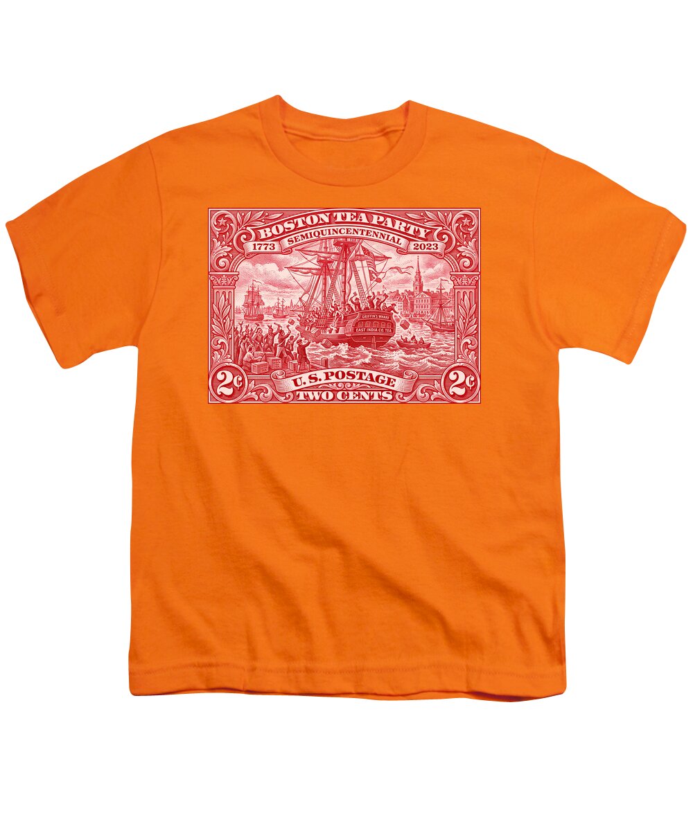 Boston Tea Party 2c 1 - Youth T-Shirt