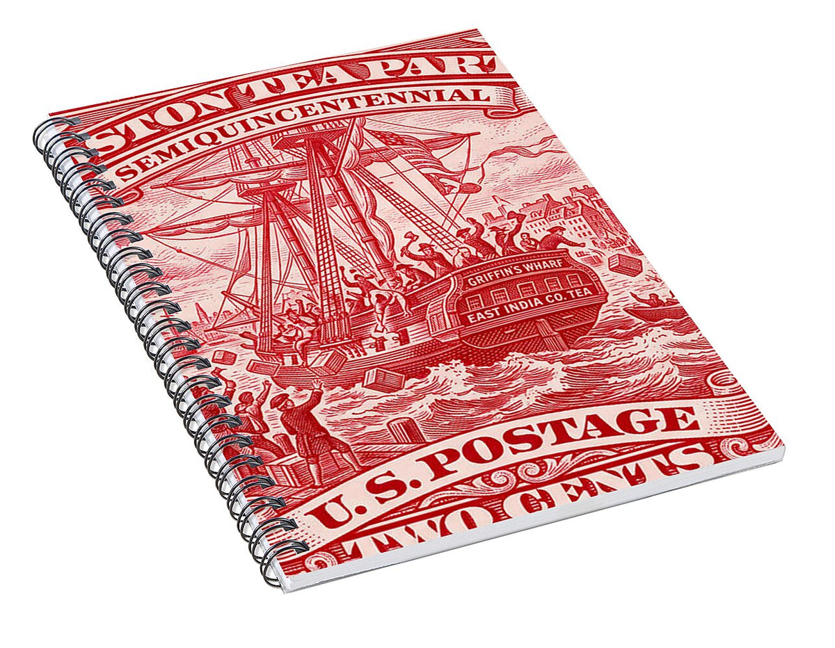 Boston Tea Party 2c 1 - Spiral Notebook