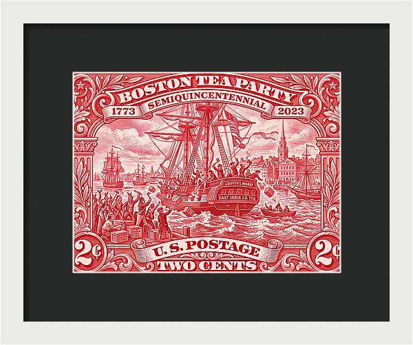Boston Tea Party 2c 1 - Framed Print