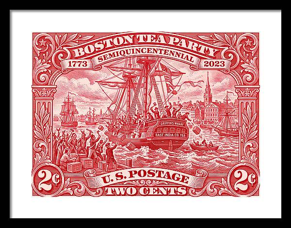 Boston Tea Party 2c 1 - Framed Print