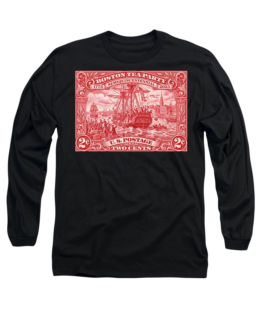 Boston Tea Party 2c 1 - Long Sleeve T-Shirt