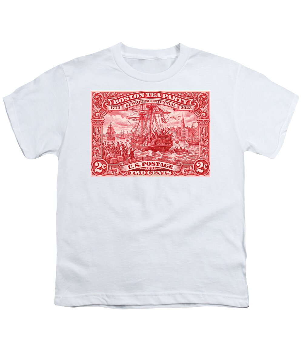 Boston Tea Party 2c 1 - Youth T-Shirt