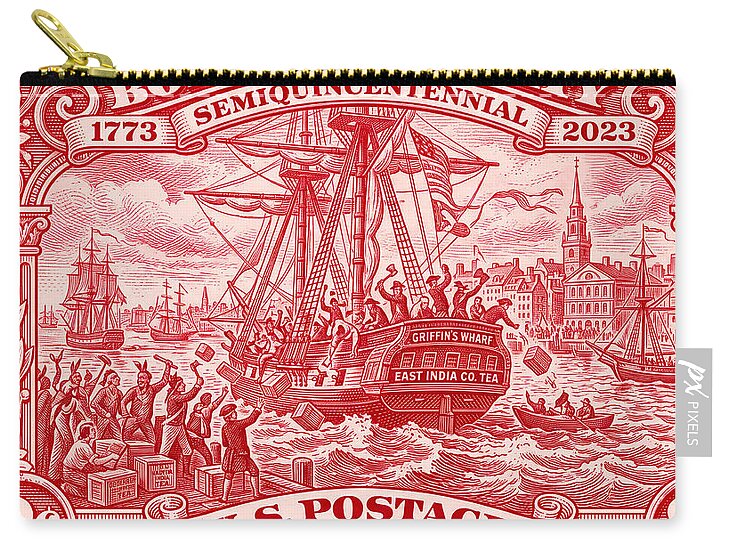 Boston Tea Party 2c 1 - Zip Pouch