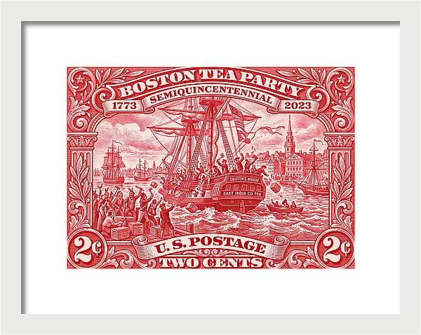 Boston Tea Party 2c 1 - Framed Print