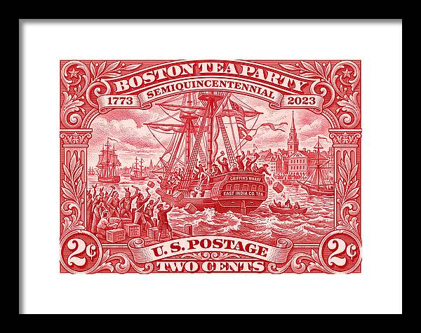 Boston Tea Party 2c 1 - Framed Print