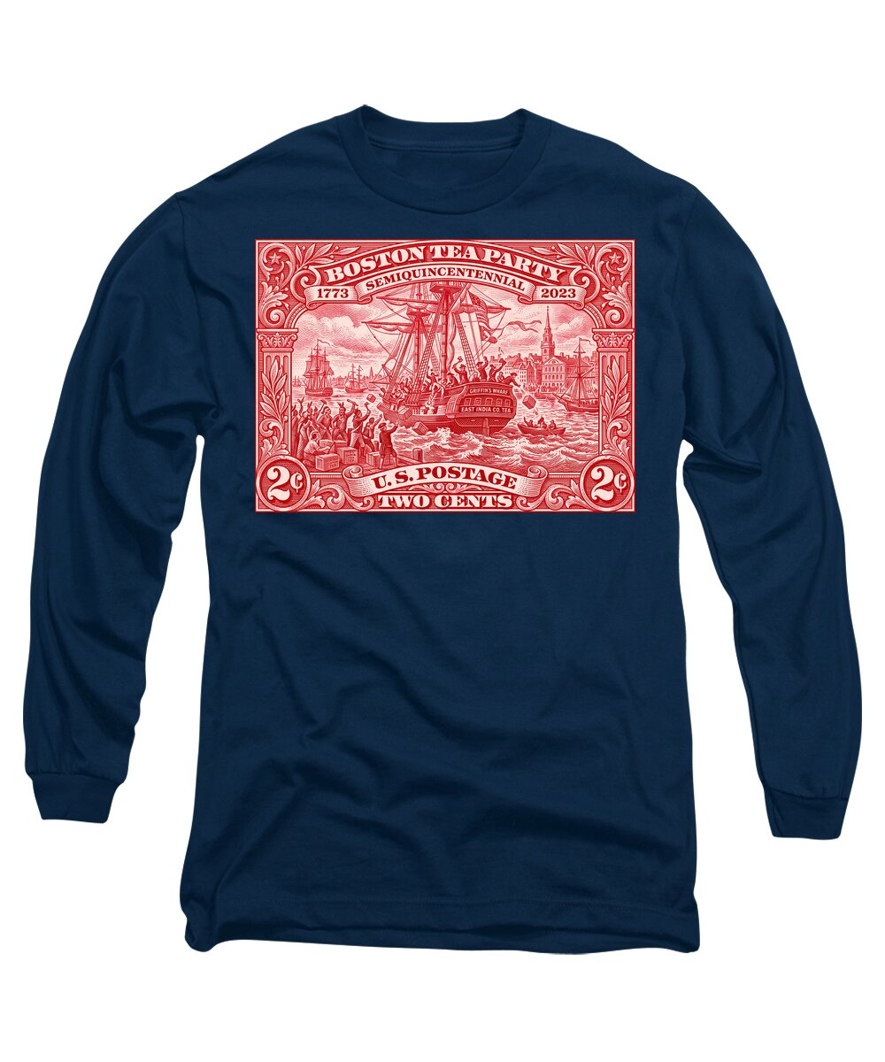 Boston Tea Party 2c 1 - Long Sleeve T-Shirt