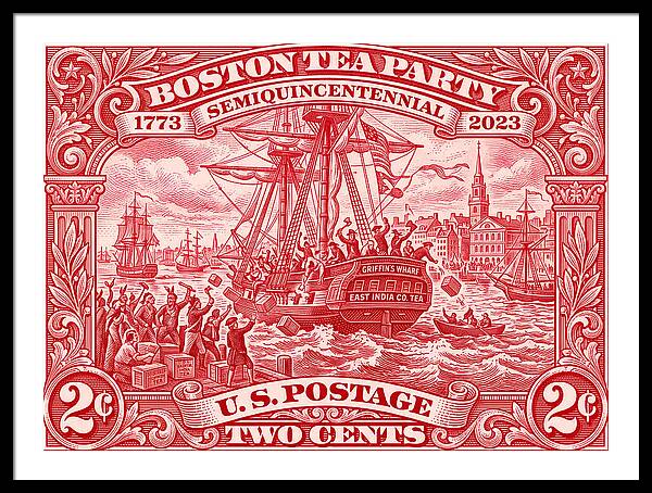 Boston Tea Party 2c 1 - Framed Print