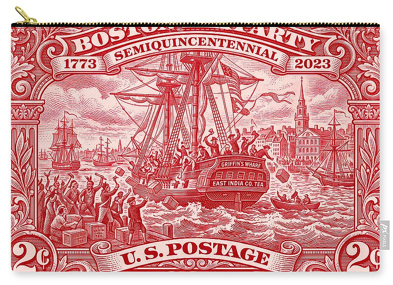 Boston Tea Party 2c 1 - Zip Pouch