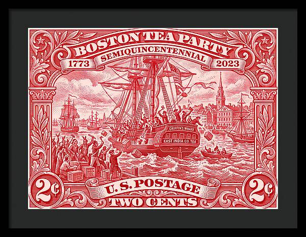 Boston Tea Party 2c 1 - Framed Print