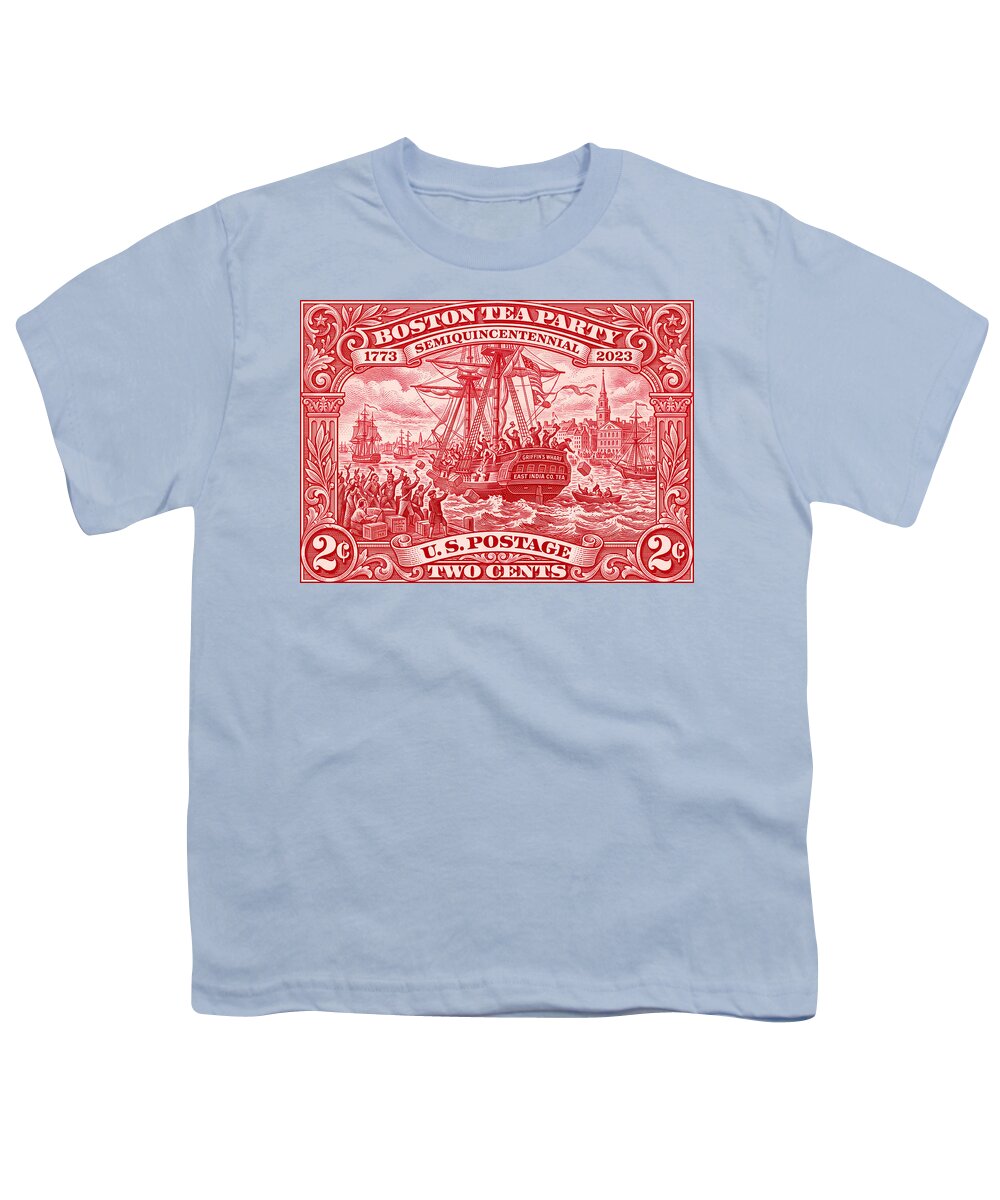 Boston Tea Party 2c 1 - Youth T-Shirt