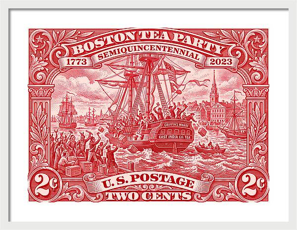 Boston Tea Party 2c 1 - Framed Print