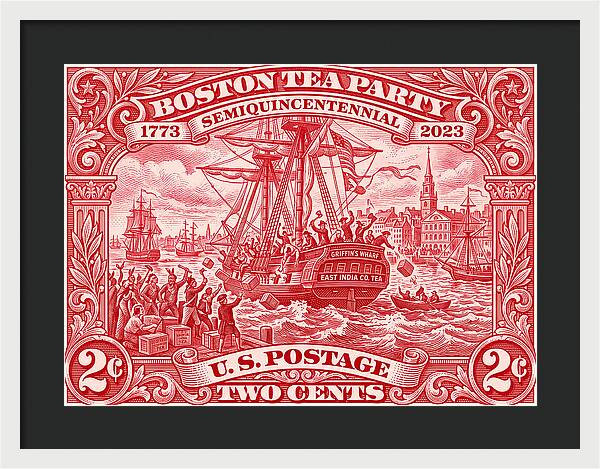 Boston Tea Party 2c 1 - Framed Print