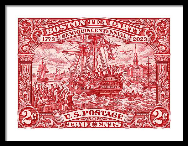 Boston Tea Party 2c 1 - Framed Print