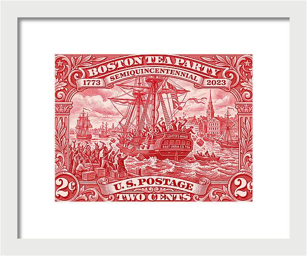 Boston Tea Party 2c 1 - Framed Print