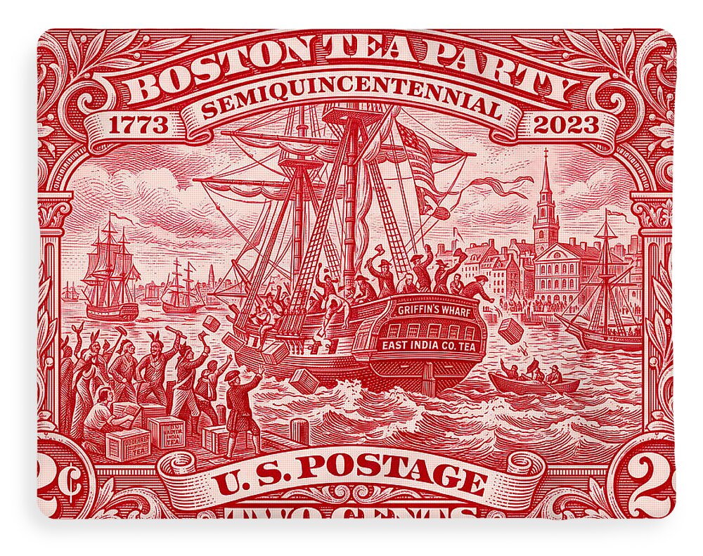 Boston Tea Party 2c 1 - Blanket