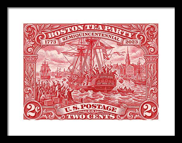 Boston Tea Party 2c 1 - Framed Print