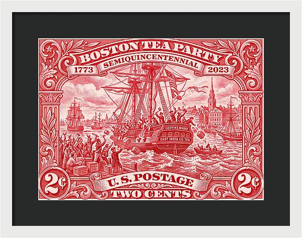 Boston Tea Party 2c 1 - Framed Print