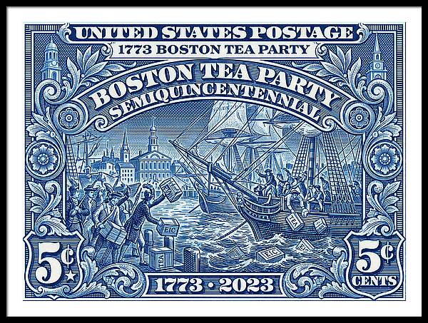 Boston Tea Party 5c 1 - Framed Print