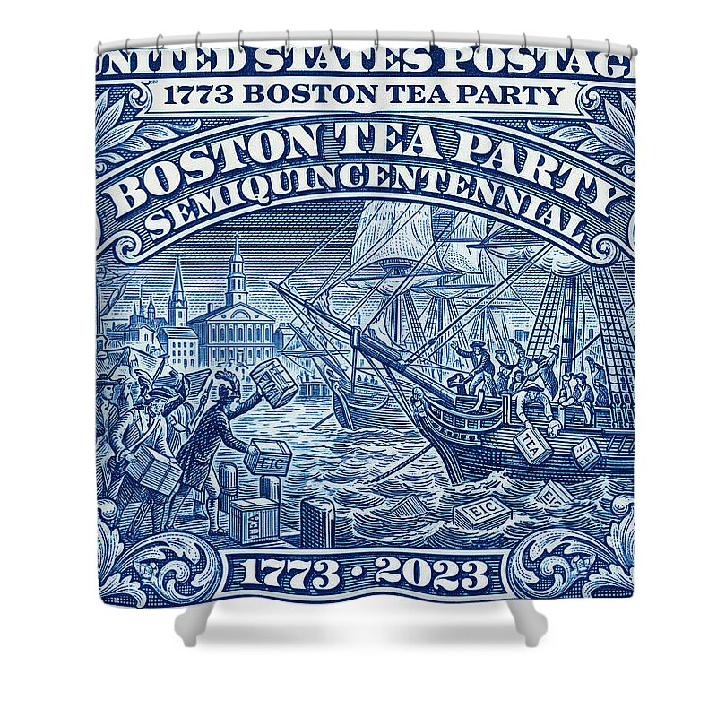 Boston Tea Party 5c 1 - Shower Curtain