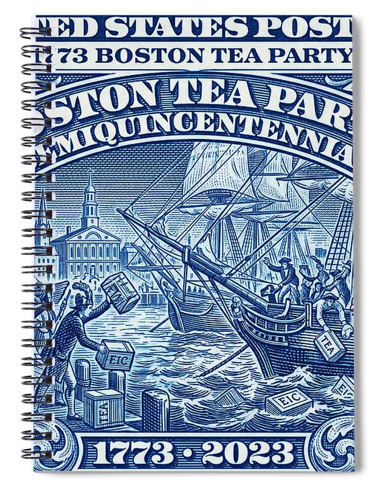 Boston Tea Party 5c 1 - Spiral Notebook