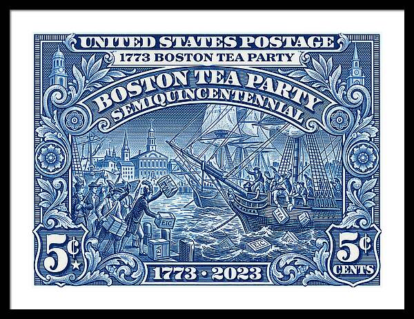 Boston Tea Party 5c 1 - Framed Print