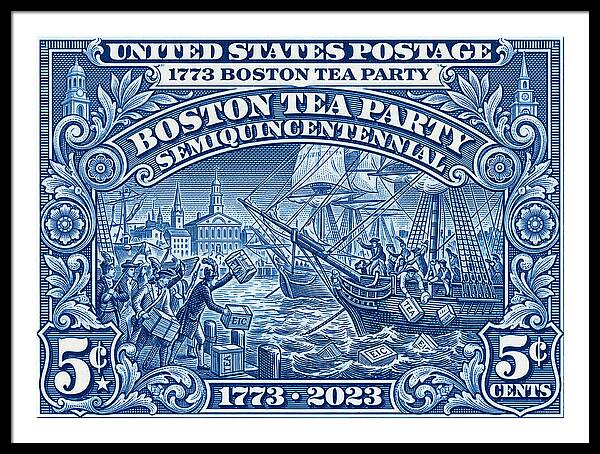 Boston Tea Party 5c 1 - Framed Print
