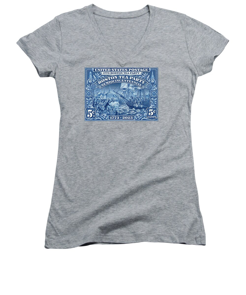 Boston Tea Party 5c 1 - Women's V-Neck