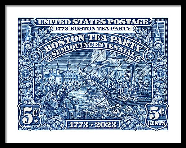 Boston Tea Party 5c 1 - Framed Print