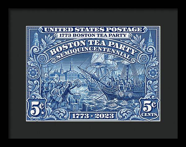 Boston Tea Party 5c 1 - Framed Print