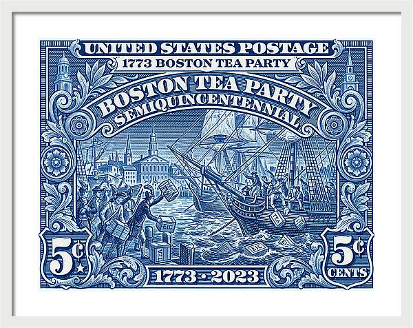 Boston Tea Party 5c 1 - Framed Print