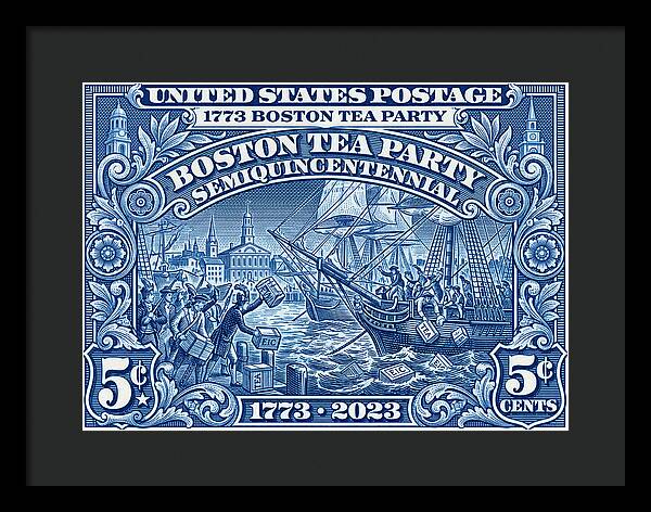 Boston Tea Party 5c 1 - Framed Print