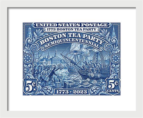 Boston Tea Party 5c 1 - Framed Print