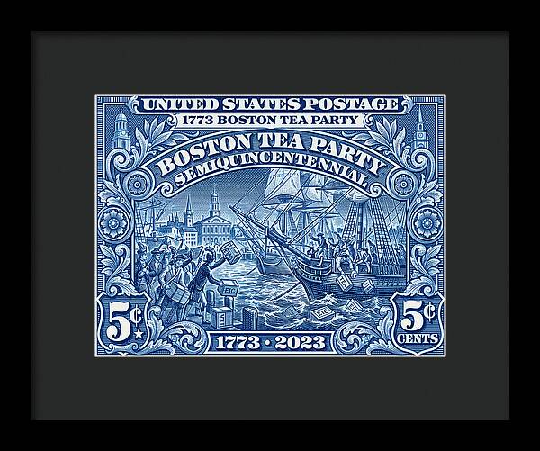Boston Tea Party 5c 1 - Framed Print