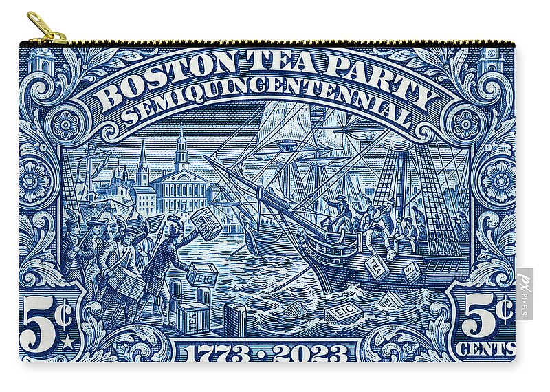 Boston Tea Party 5c 1 - Zip Pouch