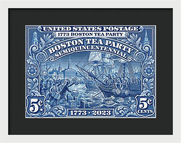 Boston Tea Party 5c 1 - Framed Print