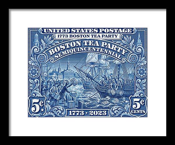 Boston Tea Party 5c 1 - Framed Print