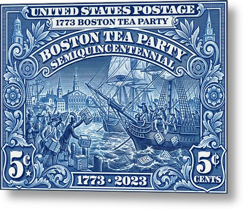 Boston Tea Party 5c 1 - Metal Print