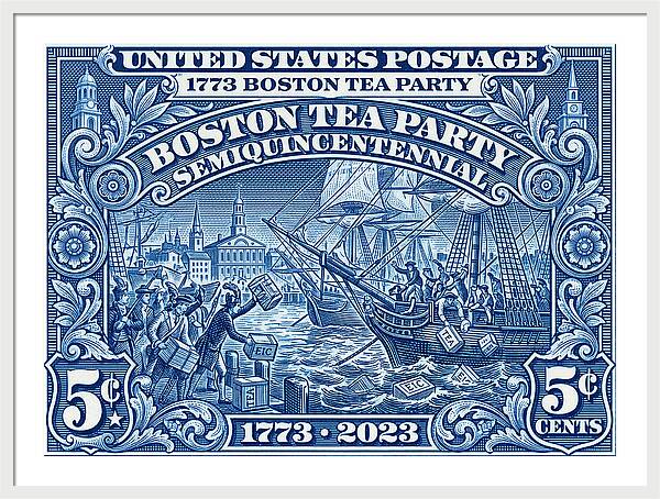 Boston Tea Party 5c 1 - Framed Print