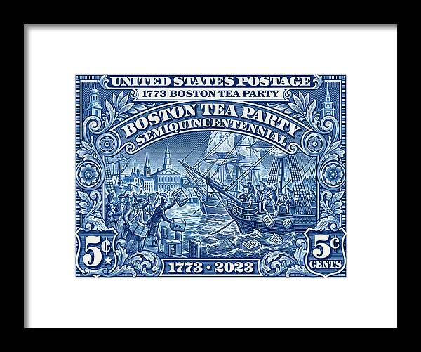 Boston Tea Party 5c 1 - Framed Print