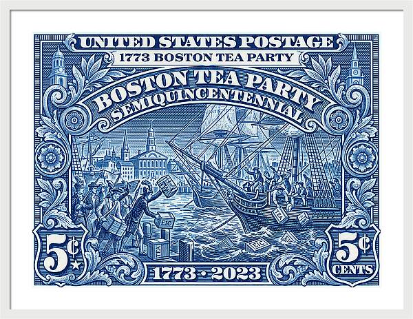 Boston Tea Party 5c 1 - Framed Print