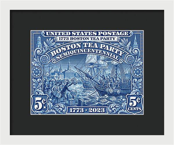 Boston Tea Party 5c 1 - Framed Print