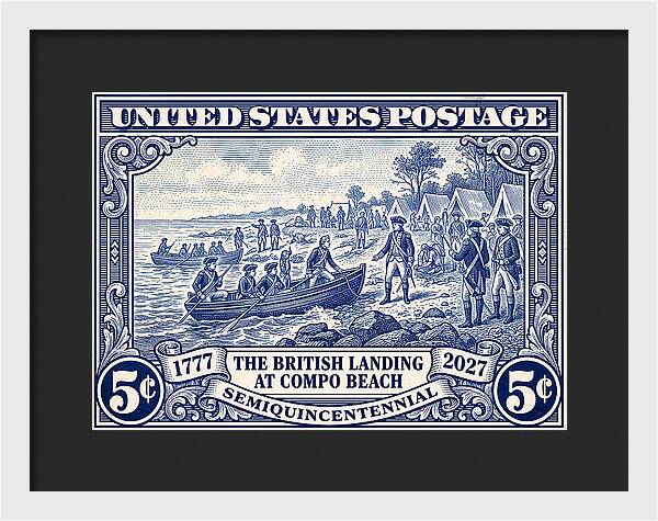 British Landing at Compo 5c 1 - Framed Print