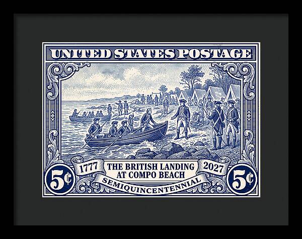 British Landing at Compo 5c 1 - Framed Print