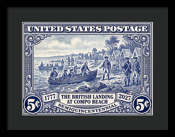 British Landing at Compo 5c 1 - Framed Print