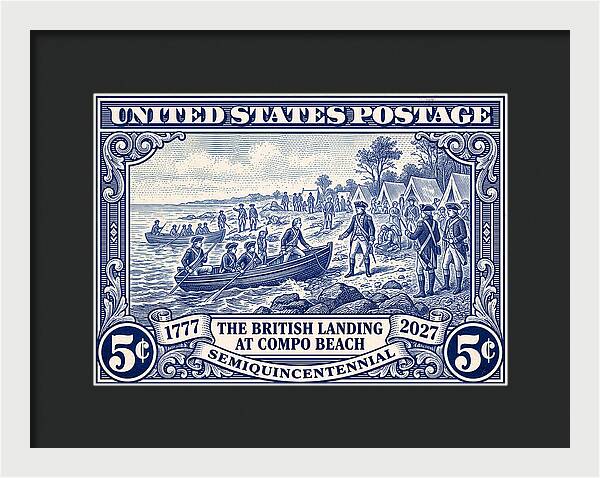 British Landing at Compo 5c 1 - Framed Print