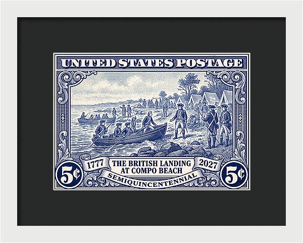 British Landing at Compo 5c 1 - Framed Print