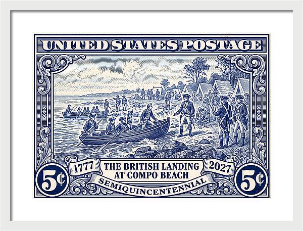 British Landing at Compo 5c 1 - Framed Print
