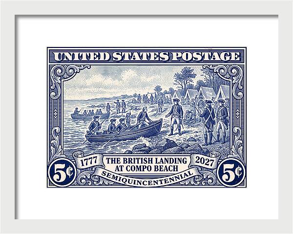 British Landing at Compo 5c 1 - Framed Print